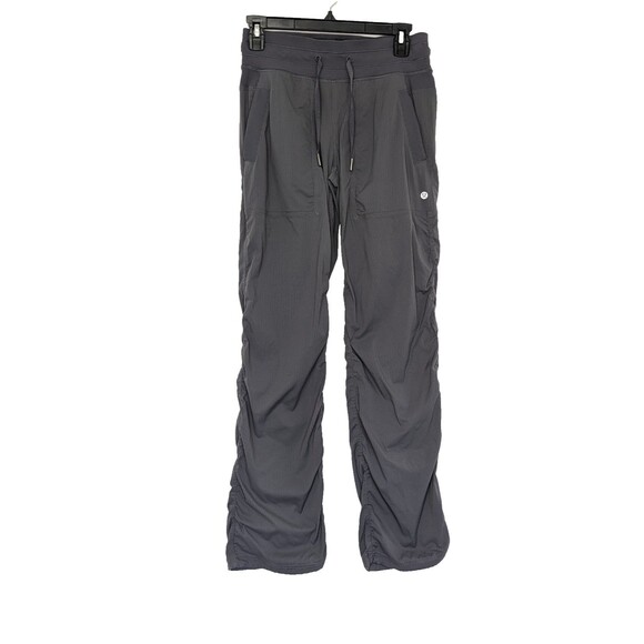 Lululemon Pants Women’s 4 Gray Studio Dance Drawstring Athletic Yoga Activewear - Picture 1 of 4